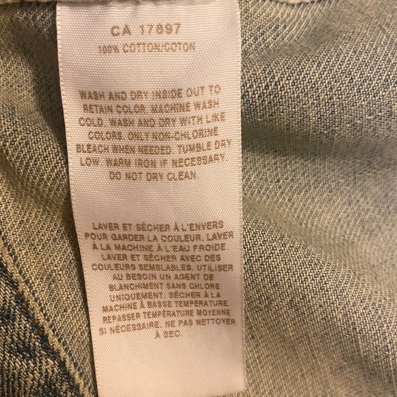 Gap stonewash denim motorcycle jacket - Picture 14 of 14